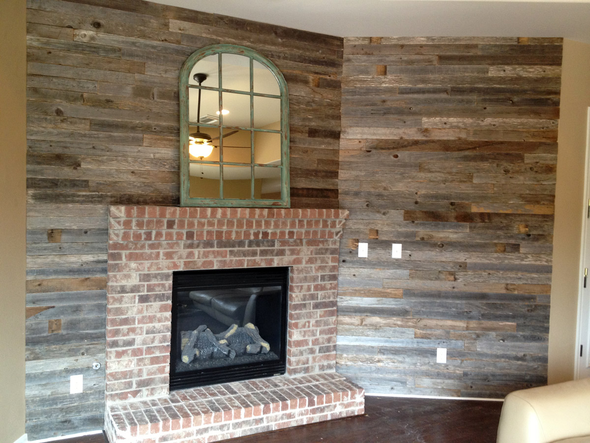 Reclaimed Wood Fire Surround Chris Duncanson Custom Carpentry